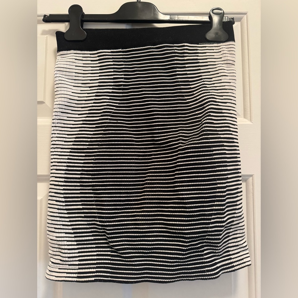 BCBGeneration Stripped Bandage Skirt